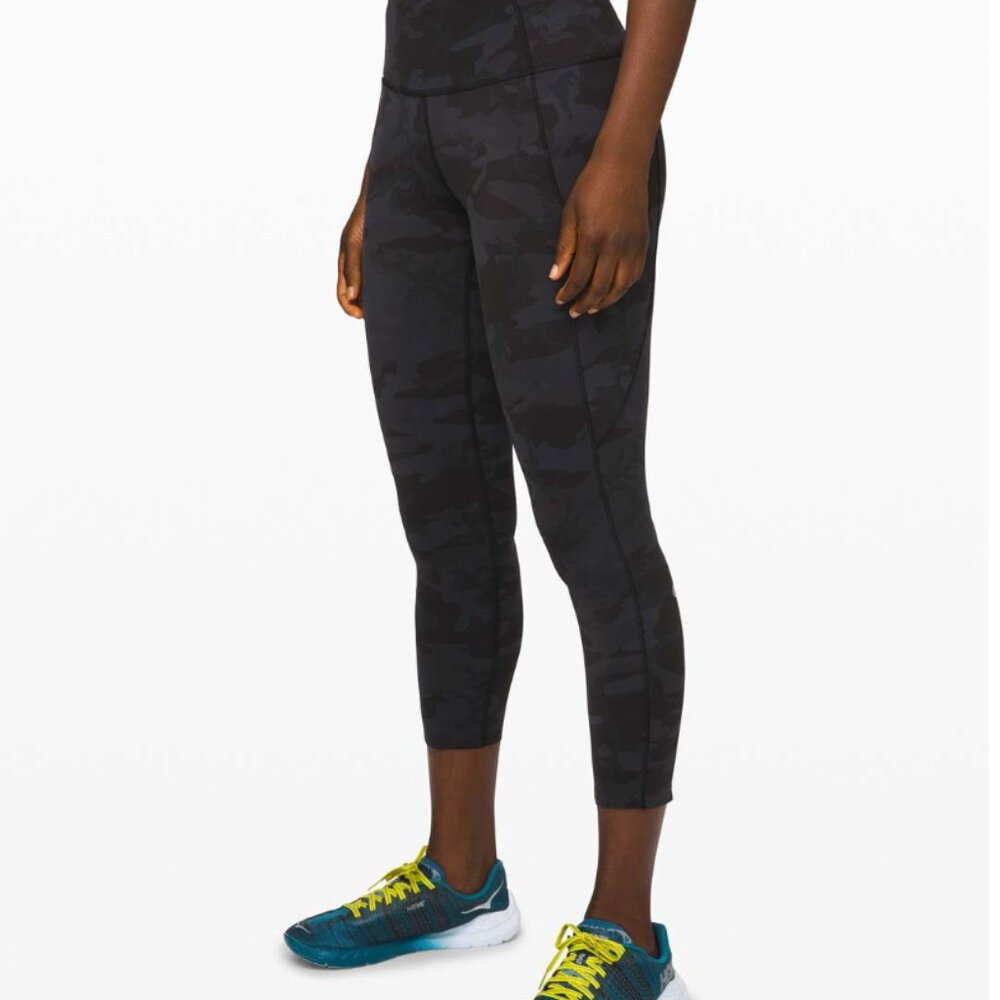 Fast and Free High-Rise Crop 23" - Incognito Camo Multi Grey